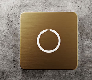 Floating Clear Horizontal LED Sign And Doorbell